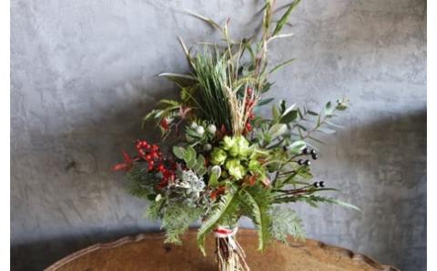 ■お正月限定■[ お任せ ] お正月玄関飾り（スワッグ） ※2025年12月下旬に順次発送予定 ※12月31日までにお届け