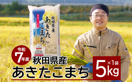 【令和7年産】秋田県産「あきたこまち」 5kg　50P9025