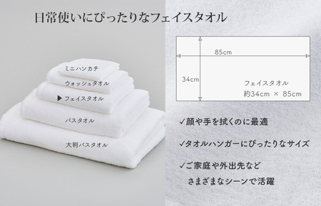 （今治タオルブランド認定）ほわほわサンホーキンフェイスタオル 2枚 オフホワイト 今治タオル [IA05280FT2OW]