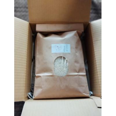 ふるさと納税 朝日村 はざかけ米(ゆうだい21)玄米5キロ【栽培期間中農薬・化学肥料不使用】