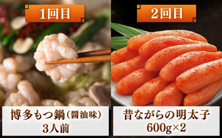 【全10回】海千　満喫定期便（明太子・明太フランス・もつ鍋・水炊き）桂川町/株式会社海千[ADAR043]