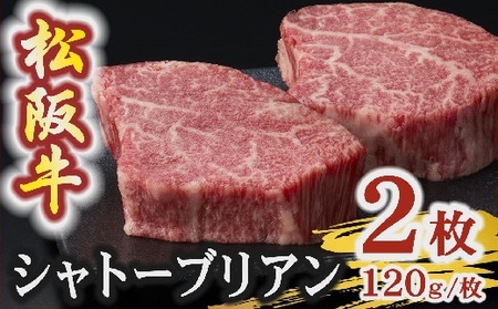 松阪牛 A5 シャトーブリアンステーキ 240g（120g×2枚） 牛肉 ステーキ