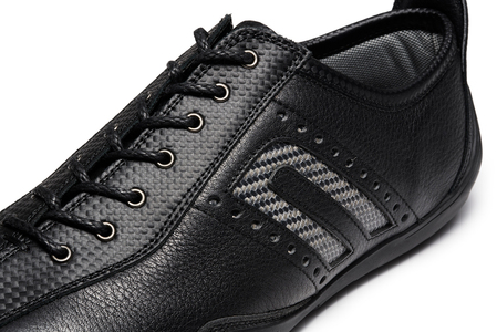 NEGRONI(ネグローニ) ドライビングシューズ イデアコルサ ネグローニレザー&カーボンファイバー（カラー：ブラック、サイズ：24.5cm）【041-002-1-2】