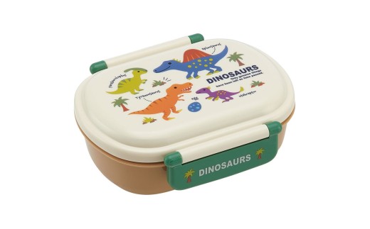 抗菌ふわっとフタタイトランチボックス 1段/360ml  お弁当 弁当箱 キャラ弁 幼稚園 男の子＜スケーター skater＞ ディノサウルス ピクチャ QAF2BAAG_4973307624377 奈良県 奈良市 なら 4-095