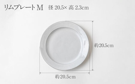【美濃焼】DesPres-デプレ- リムプレートL/M WHITE 2枚セット｜食器 食器セット お皿 皿 ワンプレート ランチプレート 美濃焼 セット ケーキ ソーサー 中皿 さら おしゃれ キッチ