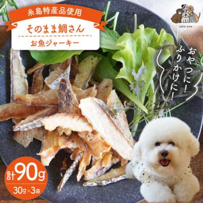 ふるさと納税 糸島市 【糸島特産品使用】無添加そのまま鯛さん3袋 糸島市/株式会社コバヤシ[ASL002]