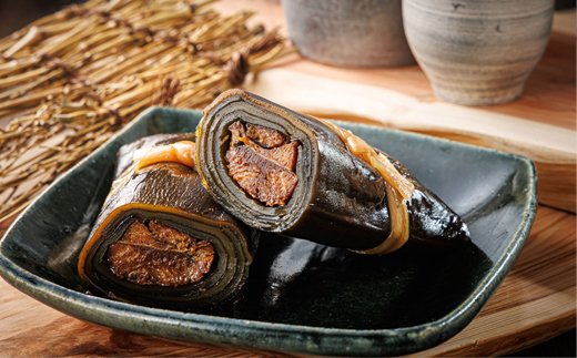 【定期便6ヵ月】国産（北海道産）昆布で鰊（にしん）を丁寧に巻いた昆布巻　1本2袋　 合計2本 | おせち 意味 歴史 縁起 種類 保存 お正月 伝統料理  国産 ニシン コンブ だし 夕飯 海藻 だし