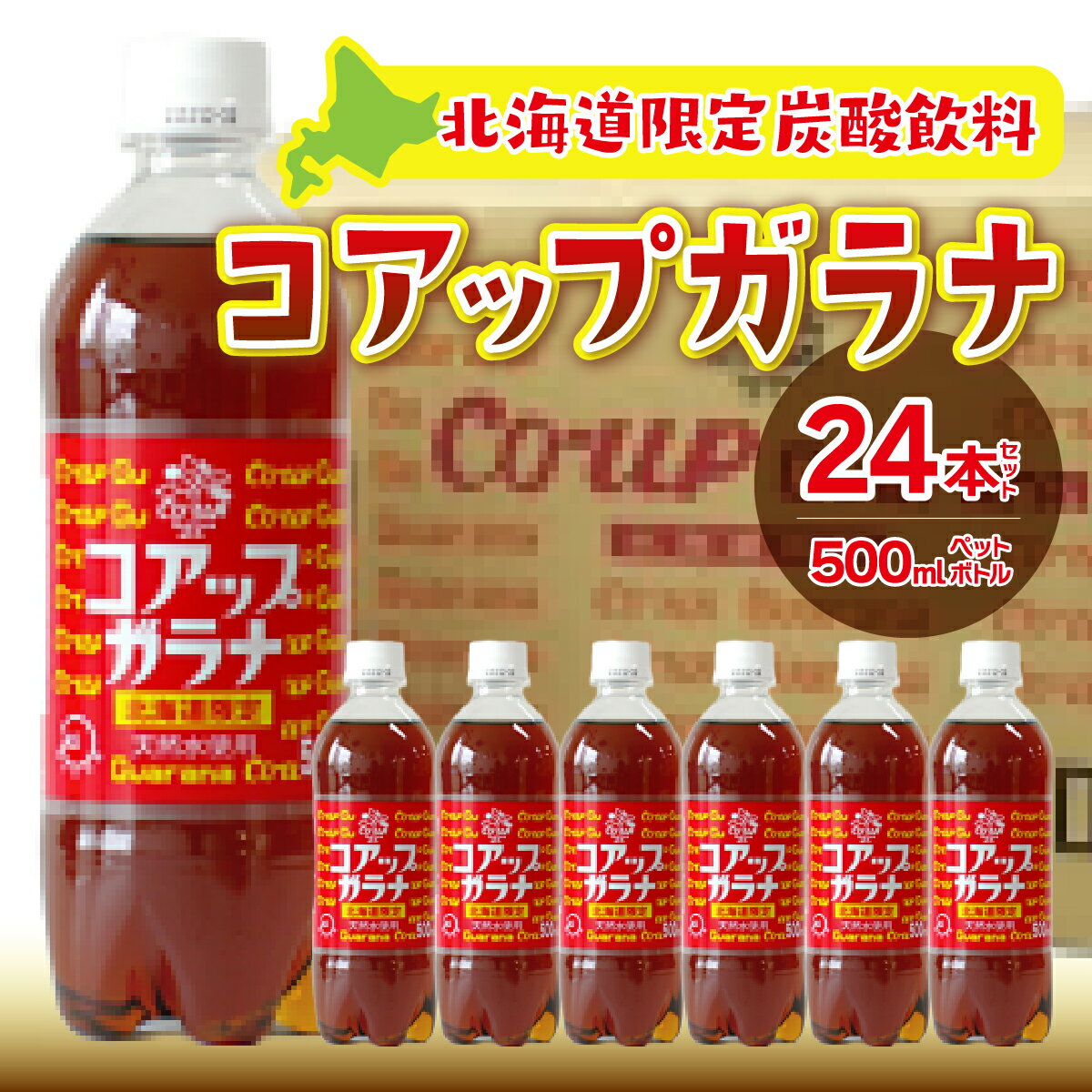 【ふるさと納税】 コアップガラナ24本セット（500mlペットボトル） ふるさと納税 コアップガラナ ガラナ 500ml×24本入 ペットボトル 24本 NAQ003