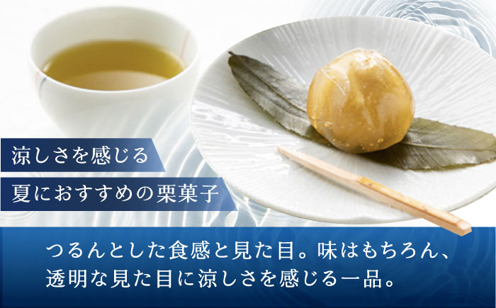 琥珀 10個入り / 栗きんとん 栗 水まんじゅう 水饅頭　和菓子 生菓子 / 恵那市 / 銀の森 [AUBG023]