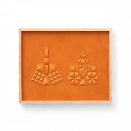 colm ひな人形 キャメル「本革を立体成型してつくった現代のインテリアに馴染むひな人形」【1501334】