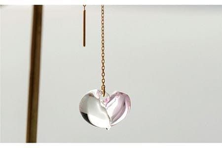 cocoroアロマチェーンピアス K18YG 《糸島》【タビノキセキ】アクセサリー ガラスアクセサリー [ADB023] チェーンピアス イエローゴールド 18金 ピアス