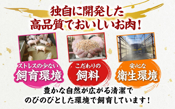 【冷凍】【4Xポーク】 豚肉 しょうが焼き用スライスセット 610g（ロース170g、肩ロース190g、もも250g）