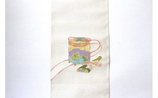 爪掻本綴織名古屋帯「思い出」  名古屋帯  最高級 1点物 綴織 織物 シルク 関東巻き 清原織物 お取り寄せ 守山市