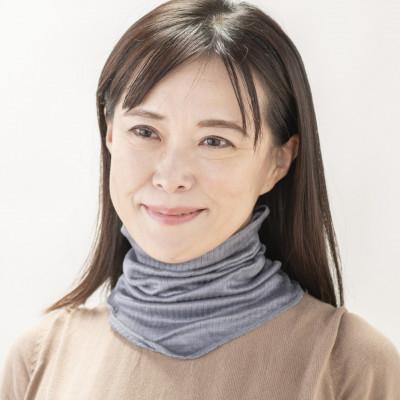 ふるさと納税 泉大津市 天然の美容繊維　UV対策　絹ごこちネックカバー　グレー　H-NW1500 |  | 01