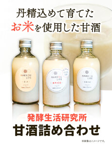 甘酒 詰め合わせ 300ml 6本 発酵生活研究所 丸本酒造株式会社 《90日以内に出荷予定(土日祝除く)》岡山県 浅口市 セット ノンアルコール 白麹 送料無料