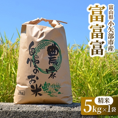 
                  【新米先行受付(2026年10月上旬から順次発送)】令和8年富山県産「富富富」(精米)5kg×1袋【1656120】
                