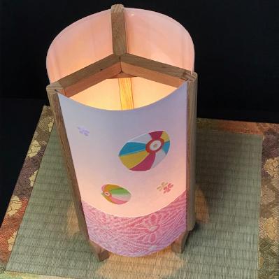 ふるさと納税 泉佐野市 あんどん　あかり　夢あかり　正絹着物生地で作ったおしゃれな行灯　カラフルな紙風船　030D061 |  | 02