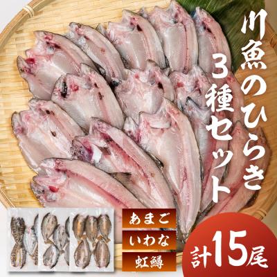 ふるさと納税 下呂市 川魚 食べ比べセット(5尾入り　各1袋)計15尾(あまごひらき・いわなひらき【108-4】