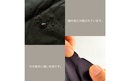 【XS 0.5L・黒】　手のひらサイズの軽量ナイロン巾着袋