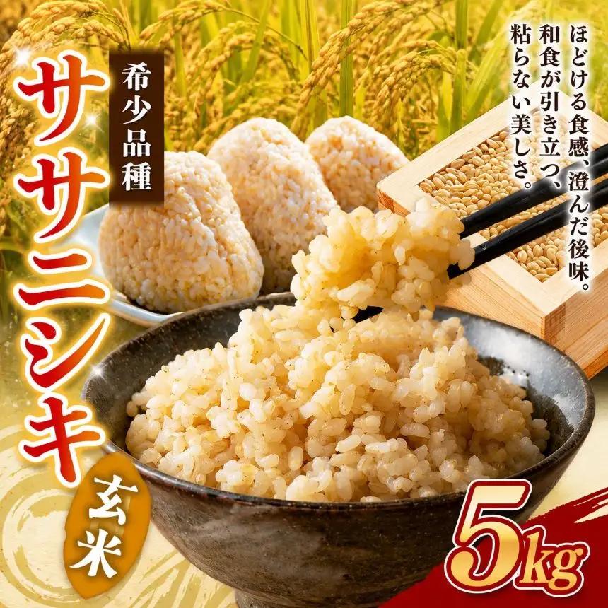 【令和7年産 】自然栽培 ササニシキ 玄米 5kg ≪有機JAS認証転換期間中≫
