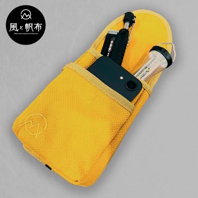 ふるさと納税 高松市 香川県産 丈夫でやさしい綿の手触り　帆布の吊るせるポーチ　ブラック、1点 |  | 03