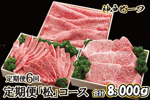 621 神戸ビーフ　定期便「松」コース（定期便６回）_イメージ1