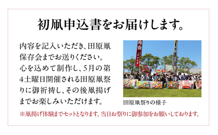 祝い舞う 初凧 小　130cm×80cm　凧 田原凧 田原凧保存会 祝凧 初凧 お祝い 祝い 出産祝い 誕生祝い 贈り物 プレゼント 凧揚げ 愛知県 田原市 渥美半島