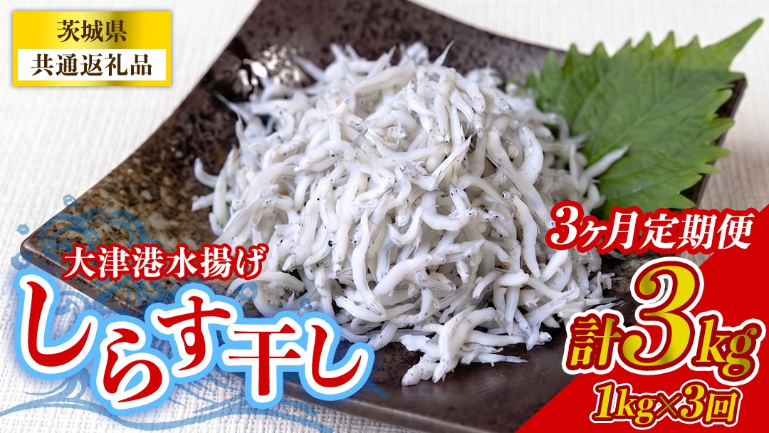 
                  【3回定期便】大津港水揚げしらす干し 1kg(250g×2パック×2箱) (茨城県共通返礼品:北茨城市) 冷凍 小分け パック 少量 水揚げ ごはん ご飯 丼 海鮮 魚 名物 グルメ 茨城県 魚介類 ちりめん シラス しらす じゃこ サラダ ふるさと納税 人気 料理 [BC014]
                