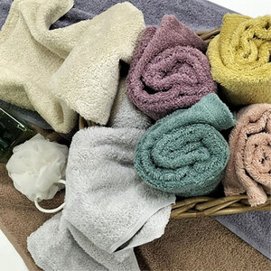 ＜フェイス5枚組＞贅沢ふんわり高吸水フェイスタオル(34×80cm)エアリーシュWH