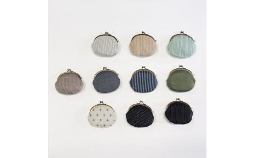 がま口 色柄おまかせ 能登上布 がまぐち 財布 小銭入れ がま口 手仕事 伝統工芸品 麻織物 日本製 ポーチ 職人 手織り 伝統技術 雑貨 和雑貨 和小物 工芸品 おしゃれ モダン かわいい 普段遣い アクセサリー 入れ 民芸品 オリジナル 石川 能登 羽咋 能登半島 日常使い