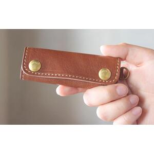 栃木レザー使用｜バッグの本革持ち手カバー 2個セット｜Handle cover｜チョコ｜minca（全7色）
