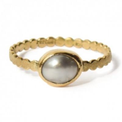ふるさと納税 座間味村 kerama pearl ring (12.5号) / K18