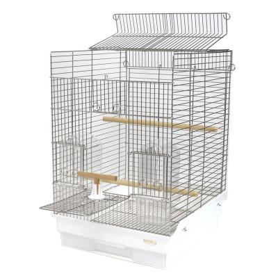 ふるさと納税 みよし市 HOEIの鳥かご　小鳥用ステンレス横あみケージ　35手のり横あみステンレス |  | 01
