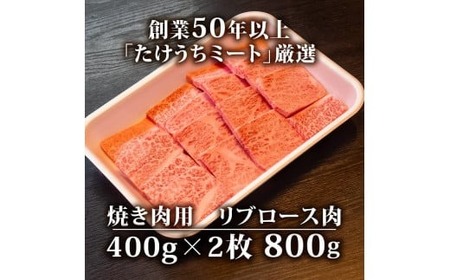 【定期便6回】土佐 黒毛 和牛 和牛定期便 焼肉用 計4.8kg（800g×6ヶ月) | たけうちミート定期便4Sコース リブロース ロース 最上位等級 A4 A5  焼き肉 やきにく 小分け 冷凍 