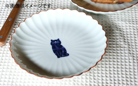 【波佐見焼】呉須猫 取皿 〈三日月〉2点セット 食器【西海陶器】[OA484]