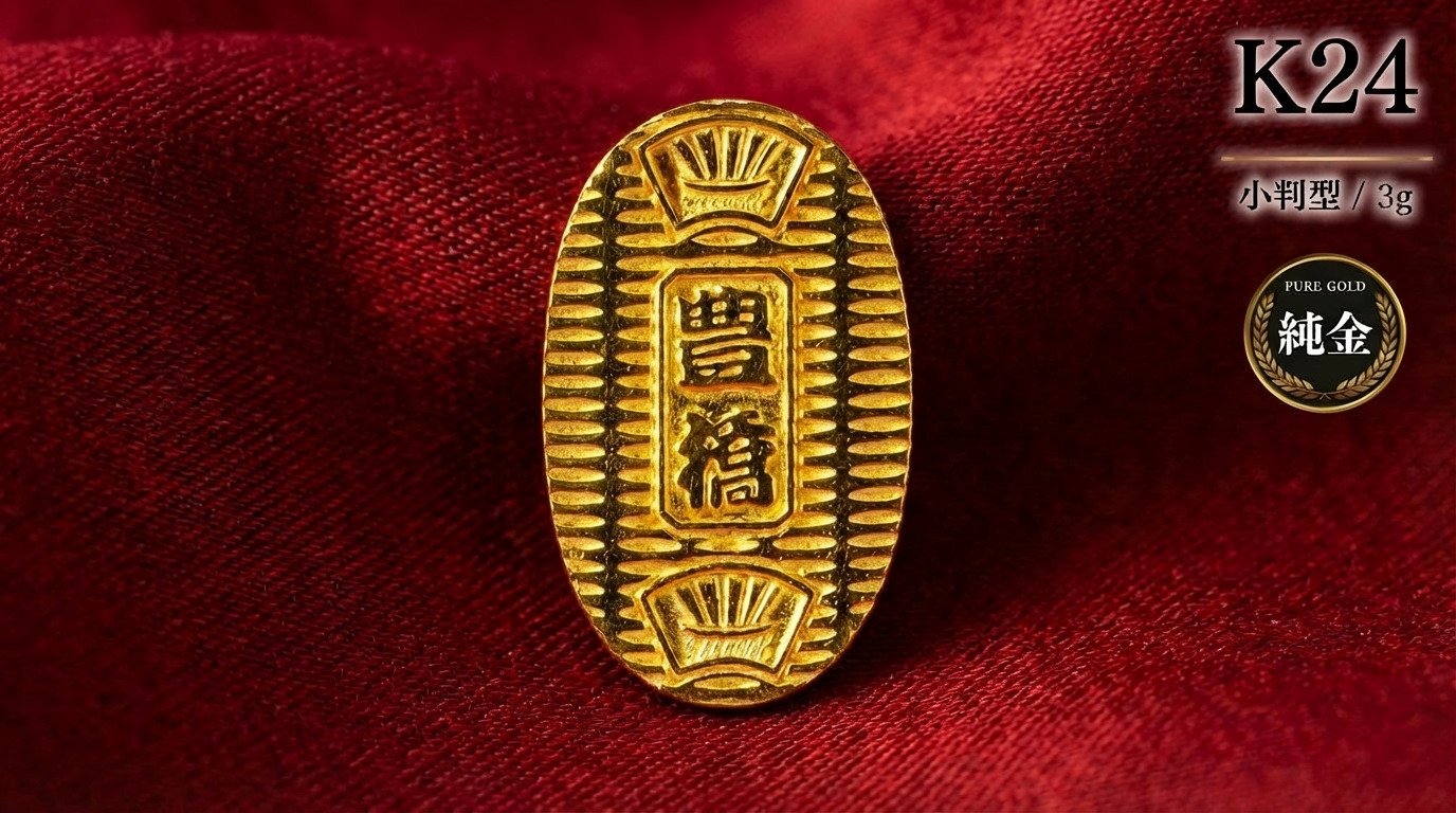 
            K24 国産純金 ミニピュア(R) 豊橋手筒小判型 3g 純金 国産 ゴールド 金 24K 小判 大判 小判型 贈答 プレゼント インテリア 小型 贈り物 誕生日 お祝い 記念 記念品 豊橋 手筒 愛知県 豊橋市
          