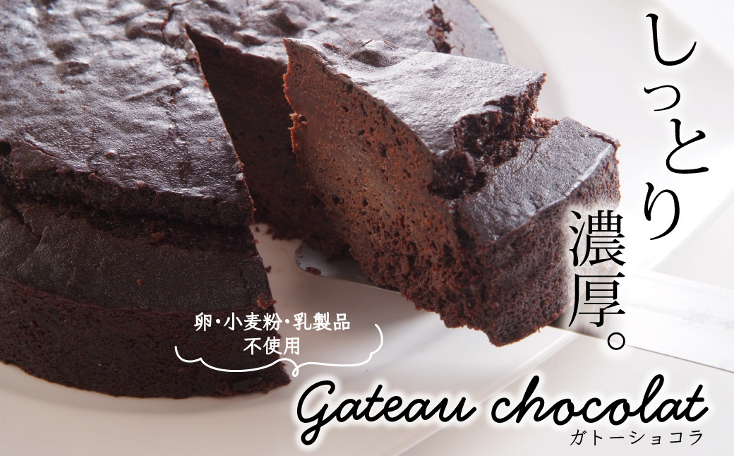 
卵・小麦粉・乳製品不使用のガトーショコラ

