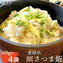 【ふるさと納税】＜愛媛県 鯛さつま飯（160g×4袋）＞※3ヶ月以内に順次発送予定です。 魚 海産物 郷土料理 たい 丼 お祝い 野福 特産品 愛媛県 西予市【冷凍】