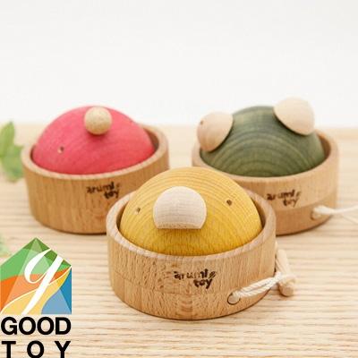 ふるさと納税 木津川市 【グッドトイ受賞】引っぱるとクルクル回る　くり返しあそびの木のおもちゃ |  | 01