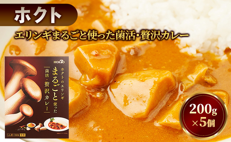 ホクトのエリンギまるごと使った菌活・贅沢カレー 5個セット