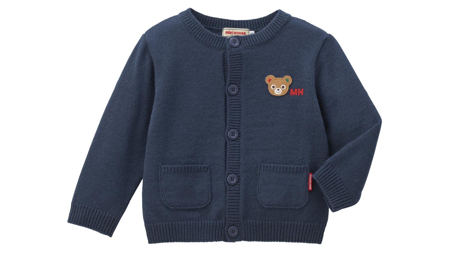 
                  ミキハウス　ニットカーディガン（90/100/110サイズ） ALPFX005
                