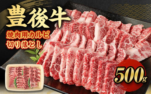 
【大分県産】豊後牛 焼肉用 カルビ 切り落とし 500g 牛肉 中落ち
