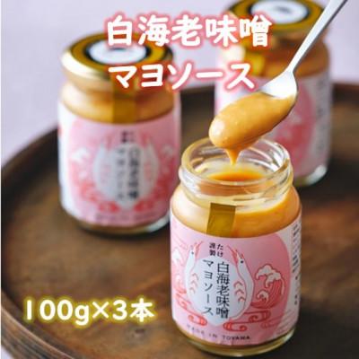 ふるさと納税 高岡市 たけ謹製 白海老味噌マヨソース　3本セット