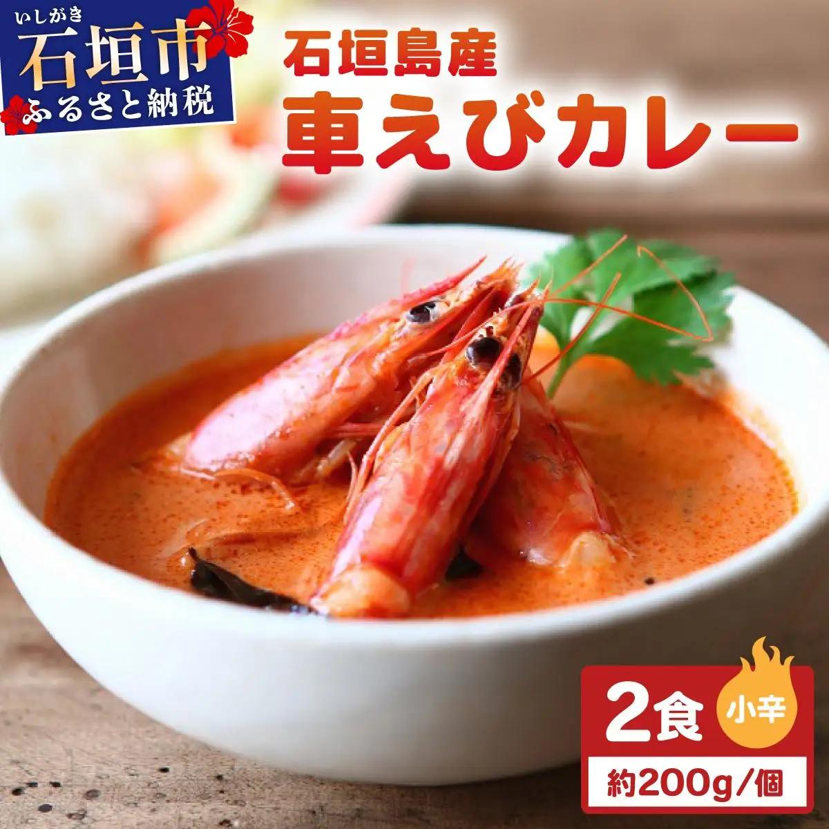 石垣島産車えびカレー（小辛）【冷凍 2食】石垣島のカレー専門店が作るご当地カレー　SK-10