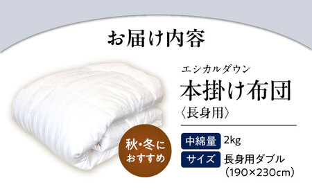 洗える 人工羽毛 掛け布団 長身用ダブル [BAAK007]掛け布団