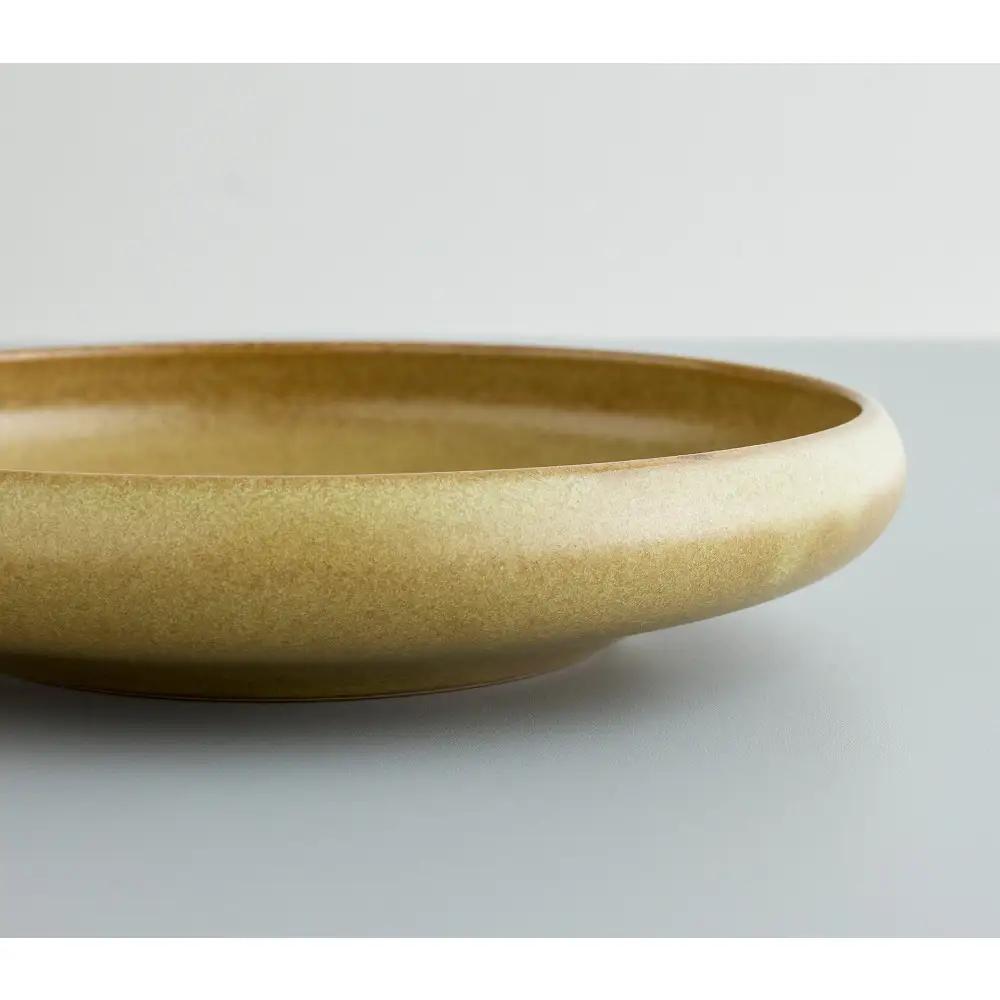 Tableware Shallow Bowl Curveペアセット21cm 鶯