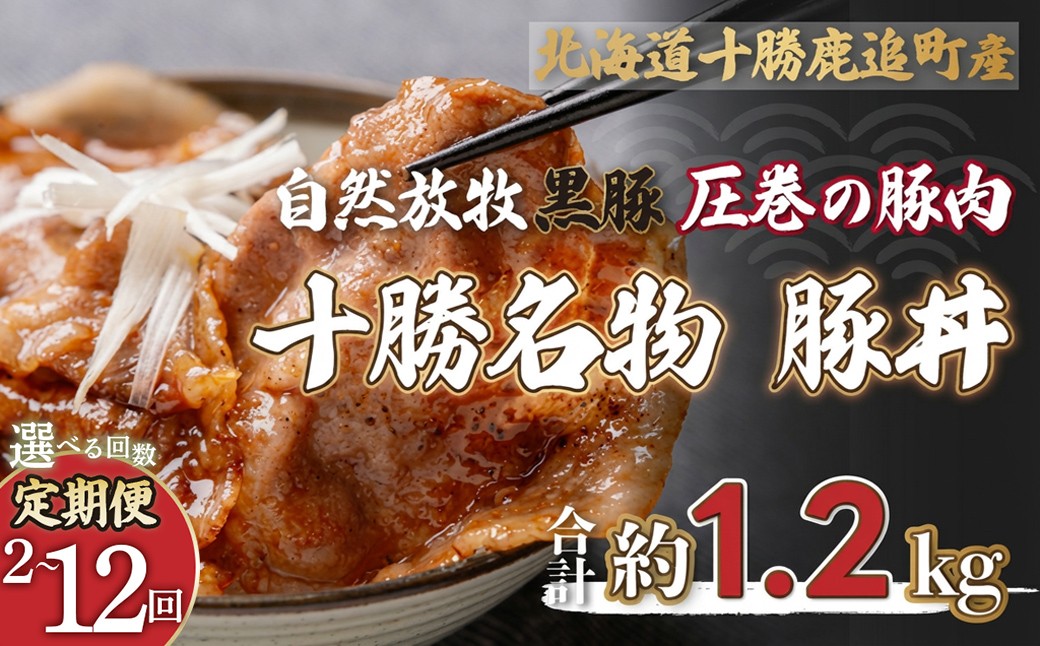 
                  【選べる回数】鹿追産 自然放牧黒豚 圧巻の豚肉 十勝名物 豚丼 【 ふるさと納税 人気 おすすめ ランキング 黒豚 豚 豚肉 黒豚肉 豚丼 黒豚丼 黒豚の豚丼 豚丼のタレ 黒豚肉丼 北海道 鹿追町 送料無料 】 SKN007-v
                