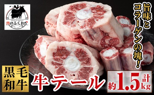 
                  A79006 黒毛和牛　牛テール(約1.5kg) 鹿児島 国産 黒毛和牛 牛肉 お肉  テール  希少部位 冷凍 おかず【肉のふくおか】
                