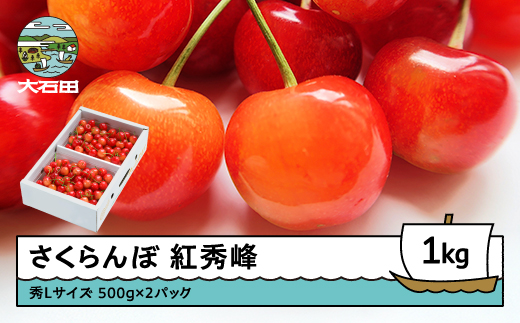 
                  さくらんぼ 紅秀峰 秀Lサイズ 1㎏ バラ詰め 化粧箱 (500g×2) 2026年産 令和8年産 山形県産 ふるさと納税 果物 くだもの フルーツ 期間限定 冷蔵配送 先行受付 グルメ 取り寄せ ご当地 特産 産地 直送 送料無料 東北 山形県 人気山形県産 ns-bsslb1
                