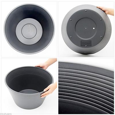 ふるさと納税 邑楽町 ラウンドプランター グレー 23L(直径44×高さ25cm) |09_chm-cn0101b |  | 01